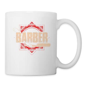 Barber profession beard beard bearer beard care hairdresser - Mug - white - Right