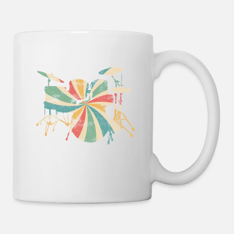 Drummer drums drummer drum sticks music - Mug - white