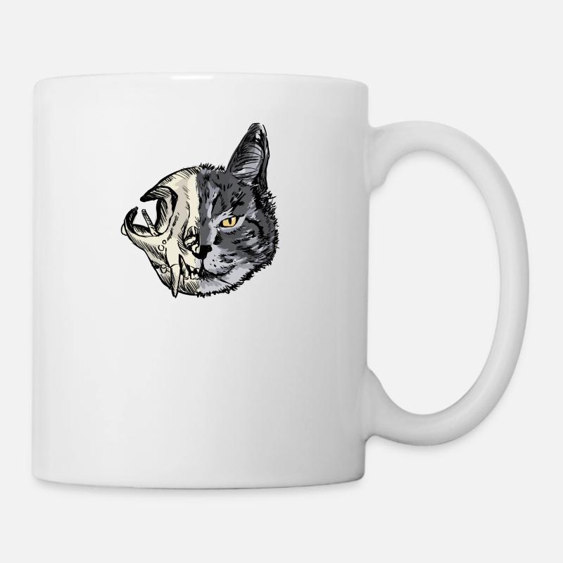 Schrödingers Chat Physique Schrödinger’s Cat Geeks - Mug blanc - blanc
