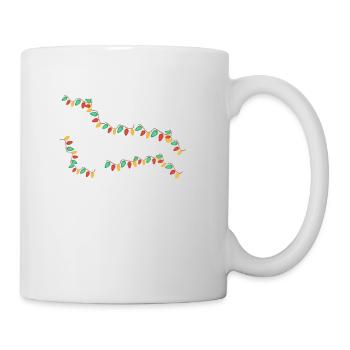 Dachshund Christmas funny dog - Mug - white - Right