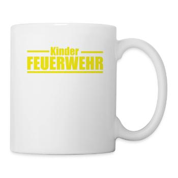 Kinderfeuerwehr freiwillige Feuerwehr Geschenk - Tasse - Weiß - Rechts