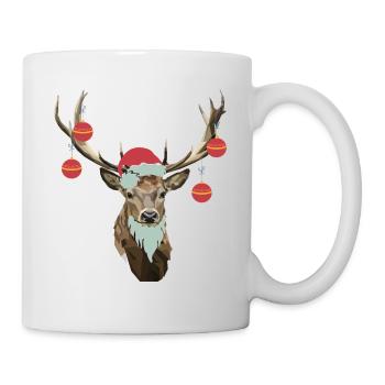 Chemise de Noël cerf meilleur cadeau fan de cerf - Mug blanc - blanc - Droite