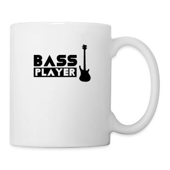 Bass Spieler Bassgitarre Bässe Musiker Bassist - Tasse - Weiß - Rechts