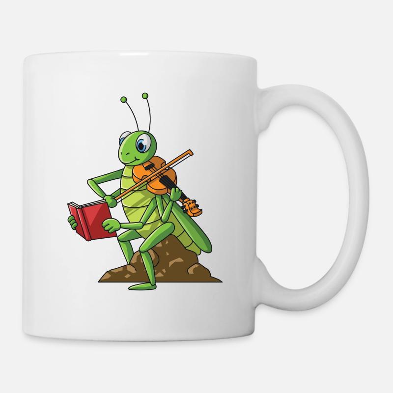 Violon, cricket, violoniste, je vais jouer du violon - Mug blanc - blanc