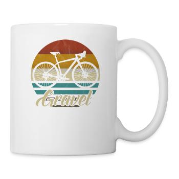 Gravelbike Gravel Road Bike Bike Gift retro - Mug - white - Right