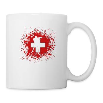Cadeau De Biathlon Pour Les Fans De Sports - Mug blanc - blanc - Droite