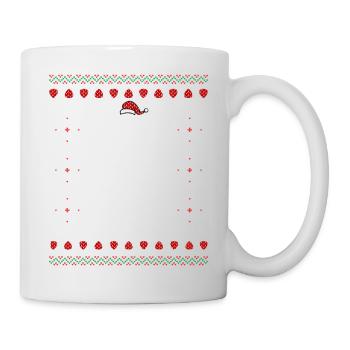 Guitar Ugly Christmas - Tasse - Weiß - Rechts