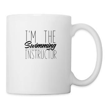 Je suis le moniteur de natation cours de natation - Mug blanc - blanc - Droite