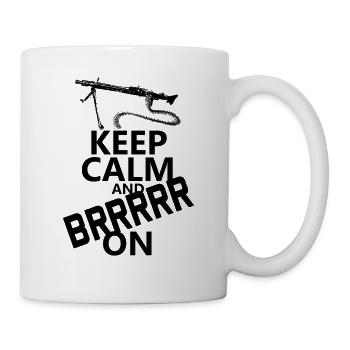 german army combat tshirt MG3 machine gun - Mug - white - Right