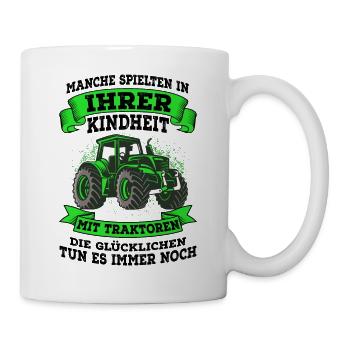 Traktor - Tasse - Weiß - Rechts