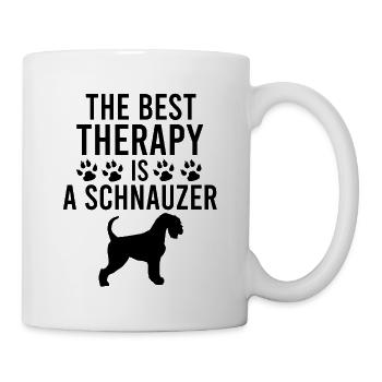 The best therapy is a Schnauzer - Mug - white - Right