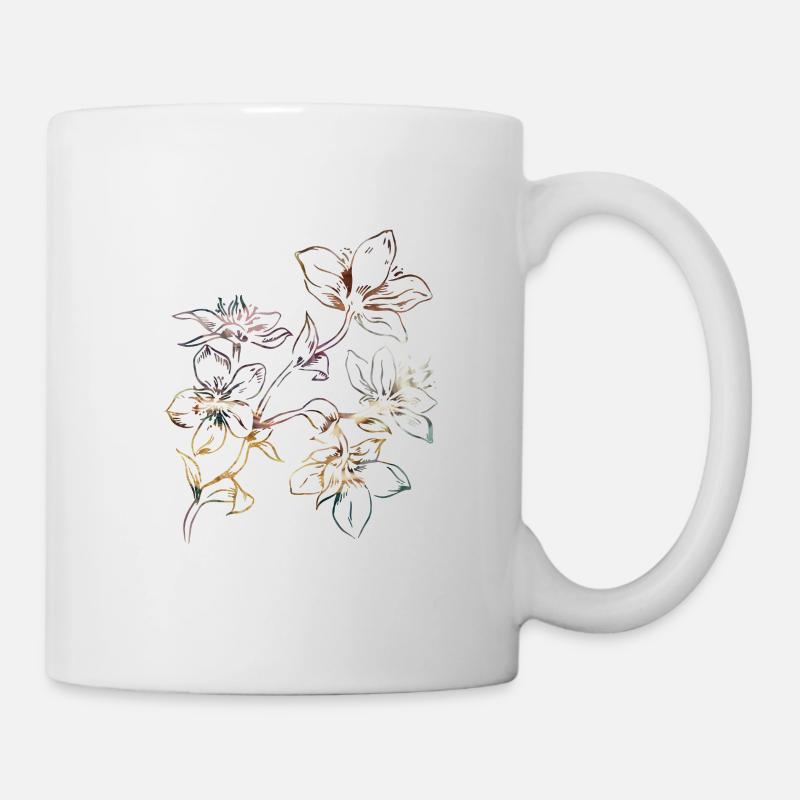 beautiful flowers - Mug - white