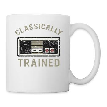Classically Trained retrogaming video gamer - Mug - white - Right