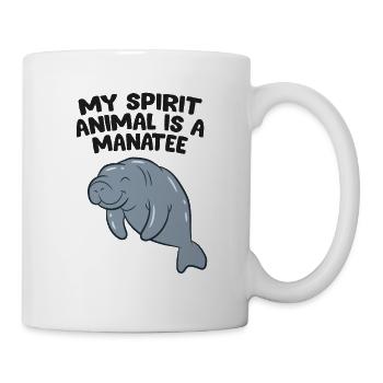 My Spirit Animal Is A Manatee Love Manatees - Mug - white - Right