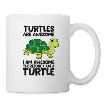 Je suis une tortue - Mug blanc - blanc - Droite