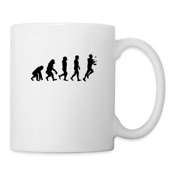 Joggling - Joggen und Jonglieren - Tasse - Weiß - Rechts