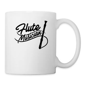 Flûte flûte flûte flûte flûte flûte flûtes - Mug blanc - blanc - Droite