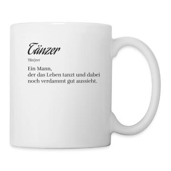 Tänzer Tanzen Tanzlehrer Männer Walzer Geschenk - Tasse - Weiß - Rechts