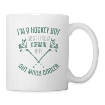 Hockey Boy Eishockey Jungen Wintersport - Tasse - Weiß - Rechts