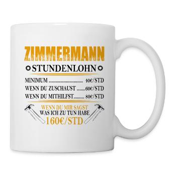Zimmermann - Tasse - Weiß - Rechts
