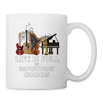 Musical life is full of instruments - Mug - white - Right