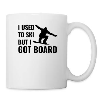Lustiges Geschenk für einen Snowboarder - Tasse - Weiß - Rechts
