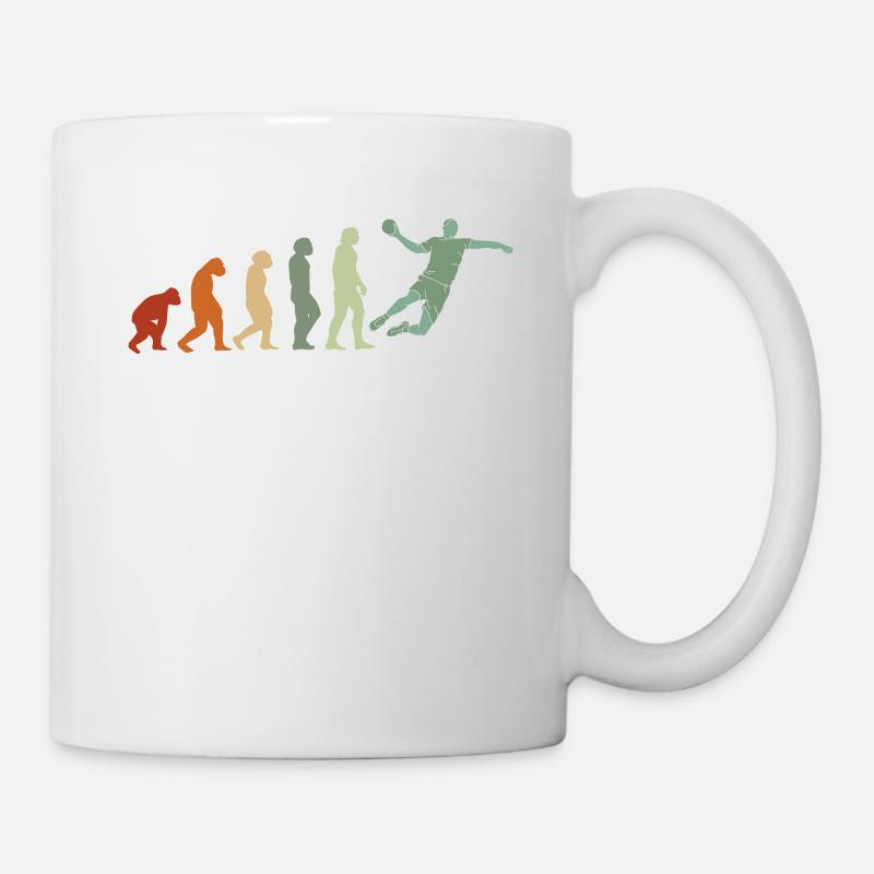Handball évolution joueurs de handball joueurs de handball - Mug blanc - blanc