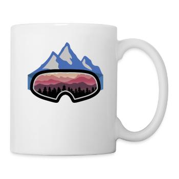 Ski Snowboard Apres Ski Spruch Vintage Geschenk - Tasse - Weiß - Rechts