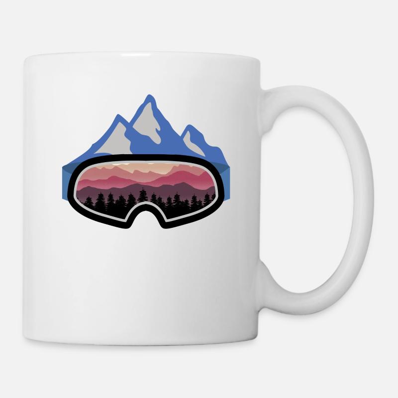 Ski Snowboard Apres Ski Spruch Vintage Geschenk - Tasse - Weiß