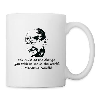 Be the Change - Mug - white - Right