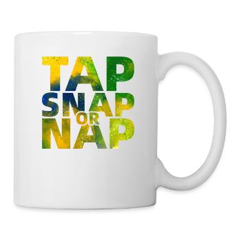 BJJ Gifts Tap Snap Or Nap Brazilian Jiu-jitsu Gift - Tasse - Weiß - Rechts