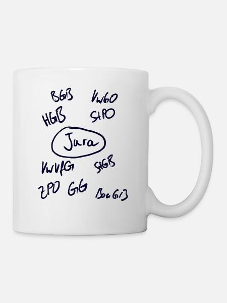 Jura Gesetz - Tasse - Weiß