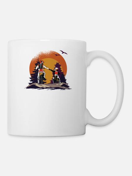 Motorrad Motocross Motorsport offroad Motocross - Tasse - Weiß
