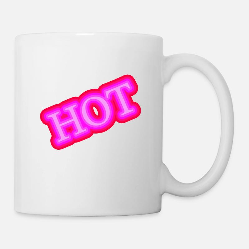 Rose vif - Mug blanc - blanc