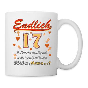 ENDLICH 17 - Tasse - Weiß - Rechts