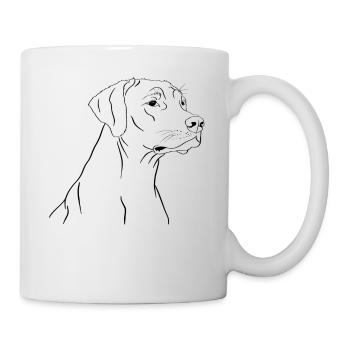 Dessin de Rhodesian Ridgeback - Mug blanc - blanc - Droite