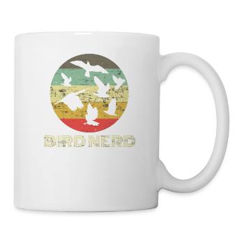 Bird nerd bird bird watcher ornithologist - Mug - white - Right