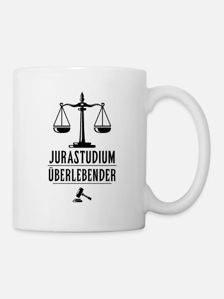 Jura studium Überlebender - Tasse - Weiß