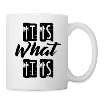 C'est ce que c'est - Mug blanc - blanc - Droite