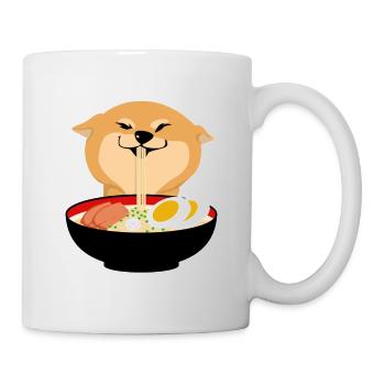 Ramen Crazy Shiba Dog Ramen aux nouilles japonaises - Mug blanc - blanc - Droite