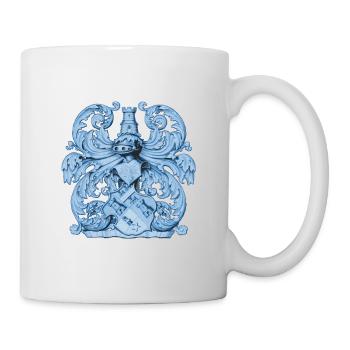 Medieval heraldry coat of arms with knight armor - Mug - white - Right