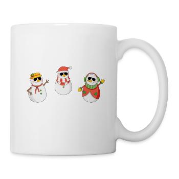 Chillin 'avec mes snowmies faites par la manzanita - Mug blanc - blanc - Droite