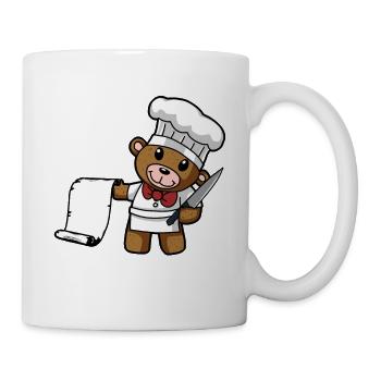 Chef Kitchen Restaurant Gourmet Chef Chefs Teddy - Mug - white - Right