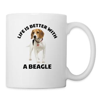 Life is Better with a Beagle - Mug - white - Right