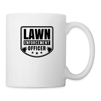 Lawn Enforcement Police Officer Lawn Ranger grass meadow - Mug blanc - blanc - Droite