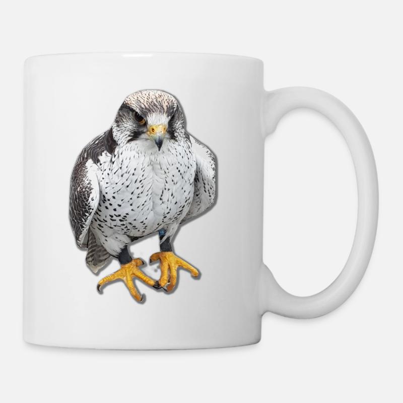 Vogeltier Greifvogel Krallen - Tasse - Weiß