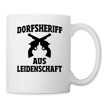 Polizist lustige Polizei Geschenk - Tasse - Weiß - Rechts