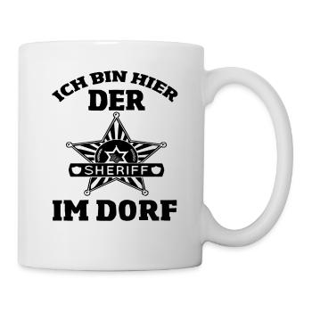 Polizist lustige Polizei Geschenk - Tasse - Weiß - Rechts