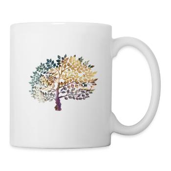arbre de la vie - Mug blanc - blanc - Droite