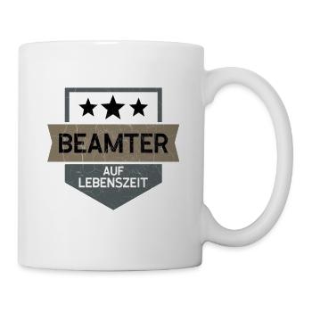 Beamter auf Lebenszeit - Tasse - Weiß - Rechts